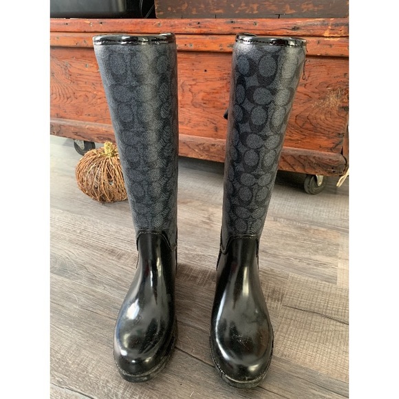 COACH Rain Boots - like new condition